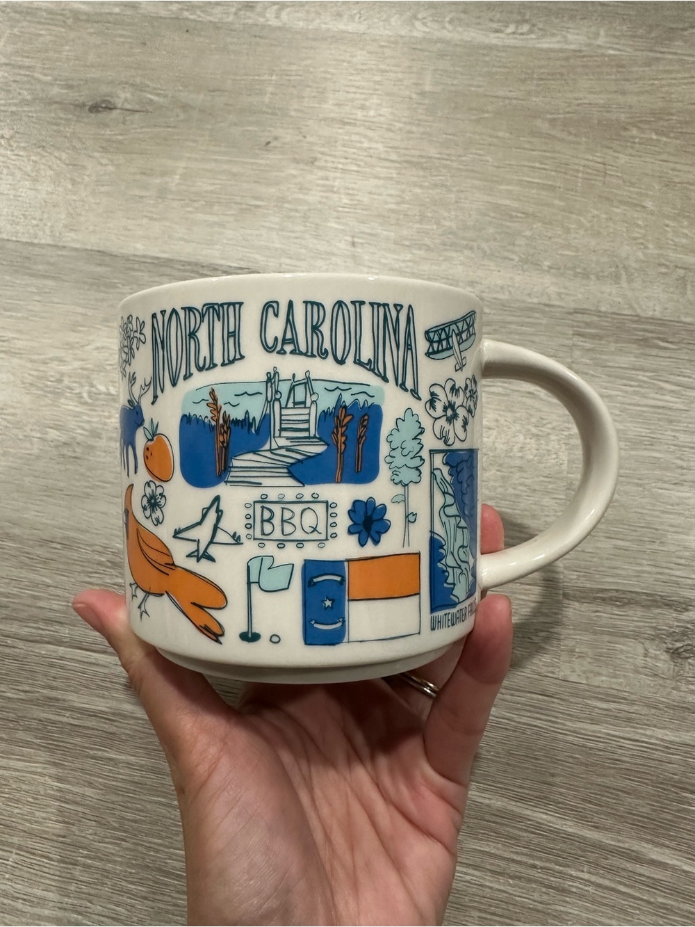 NORTH CAROLINA Starbucks Coffee Mug Been There Series Across the Globe 2022 14oz